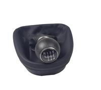 Pomo Cambio Marchas Para Asiento Para Leon MK2 1P 2005 2006 2007 2008 2009 2010-2012 Car-Stying 5/6 Velocidad Perilla De Caja De Cambios De Coche Con Bota De Cuero Pomos Palanca Cambios(Black-6 Speed)