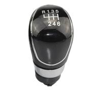 Pomo Cambio Marchas para Ford para Mondeo MK4 Fiesta MK7 Galaxy MK3 Kuga 2008-2013 Perilla De Cambio De Marchas 5/6 Velocidades Mango De Palanca De Cambios Palanca Velocidad Coche(6 Speed Black)