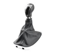 Pomo Cambio Marchas para Opel para Vauxhall para Insignia 2008-2012 2013 2014 2015 2016 2017 Perilla Cambio Marchas 6 Velocidades para Automóvil Funda Cuero PU Palanca Velocidad Coche