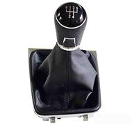 Pomo Cambio Marchas para para VW para Golf 7 MK7 2013 2014-2017 Palanca Cambio Marchas Cubierta Bota Polaina Completa Funda Cuero Manual 5 6 Velocidades Pomo Cambio (Color : A)