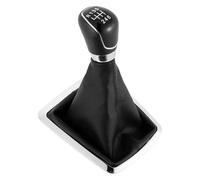 Pomo Cambio Para Focus 2 MK2 FL CMAX 2006-2011 Estilo Coche Galaxy Con Cubierta Cuero A Prueba Polvo 5/6 Velocidades Perilla De Cambio Marchas Manual(Black 6 Speed)