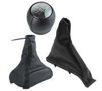 Pomo Cambios Compatible Con Opel Para Astra F 1991 1992 1993 1994 1995 1996 1997 Accesorios De Palanca Cambios Coche Pomo Cambio 5 Velocidades Juego Barra Protectora Empuñadura Freno Mano(C set)