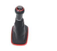 Pomo Cambios Marcha Coche para VW para Golf 4 IV MK4 GTI R32 para Bora para Jetta 1999-2004 Pomo De Palanca De Cambios De 5/6 Velocidades Color Rojo Azul Y Negro Marchas Pomo Coche(Red 6 Speed)