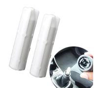 Pomo Cambios Marcha para Laguna II 2001-2008, Pomo De Cambio Marchas 6 Velocidades Palanca Cambios Funda Interior para Bolígrafo Adaptador Manillar Cuero Perilla Cambio Marchas(2pcs Inner Sleeve)