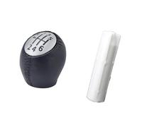 Pomo Cambios Marcha para Laguna II 2001-2008, Pomo De Cambio Marchas 6 Velocidades Palanca Cambios Funda Interior para Bolígrafo Adaptador Manillar Cuero Perilla Cambio Marchas(1set)