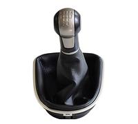 pomo coche Para SEAT para LEON II (2005-2012) para ALTEA XL (04-12) para SEAT para TOLEDO III (04-09) 5 6 velocidades MT pomo palanca cambios coche con Bota cuero Perilla Cambio Marchas (Color : 5 Sp