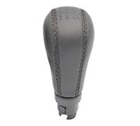 pomo coche Perilla palanca cambios cuero negro para Volvo S60 S80 V70 XC70 cuero costura 5/6 palanca cambios Manual pluma accesorios estilo de coche Perilla Cambio Marchas (Color : 6 Speed)