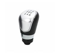 Pomo Con Cubierta Pomo Para Palanca De Cambios Manual Para Ford Para Fiesta 2008-2012 5 Velocidades/6 Velocidades Plata/Negro Rendimiento Elegante Perilla De Cambios 1 Ud./2 Uds.(5-Speed Silver Knob)