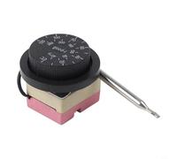 Pomo controlador de temperatura integrado de 0 a 120 grados para unidades de aire acondicionado con diseño compacto y materiales de metal más PVC