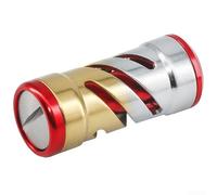 Pomo de aleación de aluminio ligero con diseño en espiral para actualizar conjuntos de mango de carrete de pesca estándar (C)