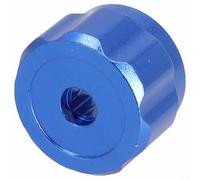 Pomo de aleación de aluminio, mango de rueda redondo para manómetros y grifos HVAC, puerto cuadrado de 6,6 mm, pieza de repuesto azul para herramientas de aire acondicionado RepAIRs