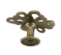 Pomo de aleación de zinc para armario con forma de pulpo, lindo tirador de puerta de animal para habitación de niños, muebles de guardería, armario, cajón, oro y plata (bronce)