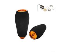 Pomo de alimentación EVA de 50,8 mm para Curado para metanio, negro, 50,8 mm EVA (dorado 2 juegos)