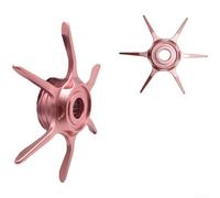 Pomo de arrastre de estrella de metal para carretes de cebo Daiwa con sistema de freno de seis estrellas que ofrece un ajuste de arrastre suave y preciso para una mejor experiencia de pesca (rosa)