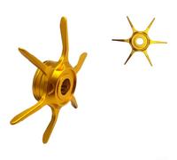 Pomo de arrastre de estrella de metal para carretes de cebo Daiwa con sistema de freno de seis estrellas que ofrece un ajuste de arrastre suave y preciso para una mejor experiencia de pesca (color