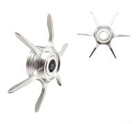 Pomo de arrastre de estrella de metal para carretes de cebo Daiwa con sistema de freno de seis estrellas que ofrece un ajuste de arrastre suave y preciso para una mejor experiencia de pesca (plateado)