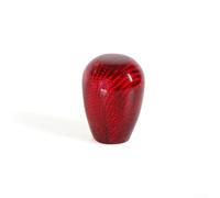 Pomo de cambio de fibra de carbono con forma de huevo de pato corto con adaptadores de rosca | para automóviles de transmisión manual, ajuste universal, agarre ergonómico, opciones negro, plateado y