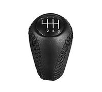 Pomo de cambio de marchas Cuero 5/6 para perilla de cambio velocidad para Mazda 3 BK BL 5 CR CW 6 II GH CX7 ER MX5 NC III MT palanca cambios brazo palo bolígrafo cabeza(6 Speed)