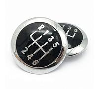 Pomo de cambio de marchas de 5/6 velocidades, tapa con emblema, palanca, palanca, mango de lápiz apto para Volkswagen VW Passat B6 2005-2011, accesorios de estilo de coche-6_Speed