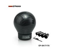 Pomo de cambio de marchas de aluminio y fibra de carbono real para carreras, pomo de cambio de marchas de aluminio