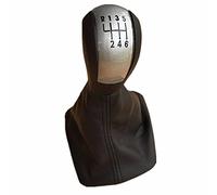 Pomo de cambio de marchas palanca de cambio polaina funda de arranque para Skoda Octavia 2 A5 A6 2004 2005 2006 2007 2008 2009 2010 2011 2012 2013-Silver_6_Speed