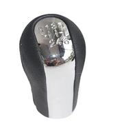 Pomo De Cambio De Marchas Para Toyota Para Matrix E12 2003-2007 Perilla De Palanca Cambios Cambio Caja Manual Selector Mango Bola Cuero PU(6 speed chrome)