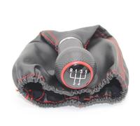 Pomo de Cambio de Marchas para VW, para Polo, Classic 6N, 6N2, Lupo, Caddy, pomo de Cambio de 5 velocidades con Funda de Cuero.