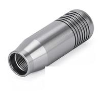 Pomo de cambio marchas Para Civic palanca de cambio de transmisión Manual M10x1.5 perilla palanca cambios coche cabeza estilo perilla palanca cambios de aluminio Cubierta palanca camb( Grey)