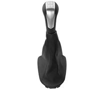 Pomo de cambio marchas Para Spark 2011 2013 2014 2015 2016 perilla palanca cambios palanca polaina cubierta arranque Collar perilla de palanca de cambios de coche cabeza Cubierta palanca camb( Silver)