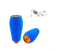 Pomo de carrete de pesca de EVA para espátula Daiwa para ZILLION para CURADO para METANIUM, compatible con carretes de cebo DRT MK1, pieza de repuesto de mango de eje de metal (morado) (2 juegos