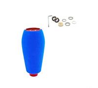 Pomo de carrete de pesca de EVA para espátula Daiwa para ZILLION para CURADO para METANIUM, compatible con carretes de cebo DRT MK1, pieza de repuesto de mango de eje de metal (morado) (1 juego rojo)