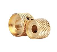 Pomo de control concéntrico dual dorado para bajo