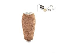 Pomo de corcho de repuesto para Daiwa, espátula para Zillion para Metanium para CURADO para ALDEBARAN para ANTARES DRT MK1 EVA + metal 6 colores, juego (1 juego plateado)