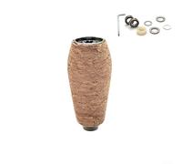 Pomo de corcho de repuesto para Daiwa, espátula para Zillion para Metanium para CURADO para ALDEBARAN para ANTARES DRT MK1 EVA+Metal 6 colores, juego (1 juego gris)