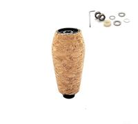 Pomo de corcho de repuesto para Daiwa, espátula para Zillion para Metanium para CURADO para ALDEBARAN para ANTARES DRT MK1 EVA+Metal 6 colores, juego (1 juego negro)