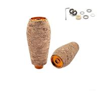 Pomo de corcho de repuesto para Daiwa, espátula para Zillion para Metanium para CURADO para ALDEBARAN para ANTARES DRT MK1 EVA+Metal 6 colores, juego (2 juegos dorados)