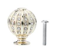 Pomo de Cristal Diamante para Armario, Tirador Dorado Orificio