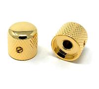 Pomo de cúpula de metal para guitarra Fender Telecaster y bajo P de precisión (juego de 2) eje sólido de 1/4 pulgadas por VINTAGE FORGE