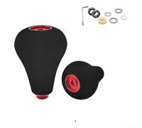 Pomo de EVA mejorado con brazo basculante integrado para DRT para carrete de cebo MK1 diseñado para compatibilidad con espátula y carretes DAIWA Fuego (2 juegos rojos)