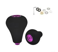 Pomo de EVA mejorado con brazo basculante integrado para DRT para carrete de cebo MK1 diseñado para compatibilidad con espátula y carretes DAIWA Fuego (2 juegos morado)