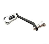 Pomo de fibra de carbono con mango único para DAIWA para carretes FUEGO, mango basculante de tornillo de 70 mm con soporte de doble rodamiento para un control fiable del carrete (plateado)