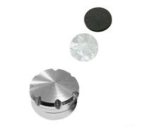 Pomo de freno de aleación de aluminio para carretes de pesca Daiwa 22 TATULA TW 80 & SV 70 Casting - 10 opciones de color, incluye 2 arandelas, 6 x 4 cm, 1.2 g (plata)