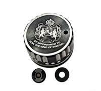 Pomo de freno de bobina con diseño de sonido interno para carretes ABU Garcia Baitcast incluyendo 3 modelos 3.5 4 P5 Generación (negro plateado)