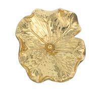 Pomo de Latón Forma de Hoja de Ginkgo para Armario | Acabado Dorado 3d, Orificio Único, Mejor Agarre, para Mesas de Noche y Zapateros