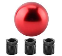 Pomo De Manual Para Coche Cabeza Redonda Forma De Bola Color Rojo Compatible Con La Mayoría De Vehículos Diseño Ergonómico Y Fácil Instalación Con Adaptadores Incluidos