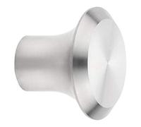 Pomo de Mueble DERRY Ø 20 mm Alto 16 mm Acero Inoxidable Cepillado Pomo de Cocina Manija de acero inoxidable