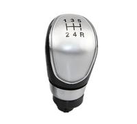 Pomo De Palanca Cambios Para Ford Para Focus MK2 MK3 Para Mondeo MK4 Para Fiesta MK7 Perilla De Palanca Cambios Coche Cabeza Mango 5/6 Velocidades(5 Speed silver)