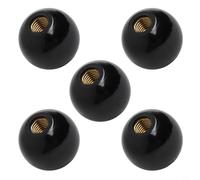 Pomo de palanca de bola redonda negra con tuerca de cobre integrada, M5/M6/M8/M10/para rosca hembra M12, 20-40 mm de diámetro, paquete de 5 unidades para máquinas herramientas, Electroni (M12 x 40)