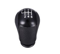 Pomo de palanca de cambios compatible con Ford Focus Fiesta Mondeo MK3 S-Max C-Max Transit Caja de 6 velocidades, color negro