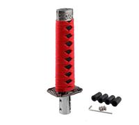 Pomo de palanca de cambios con diseño de empuñadura de espada samurái, pomo de palanca de marchas de metal pesado con forma de empuñadura de katana, con orificio de 12 mm, universal para coches